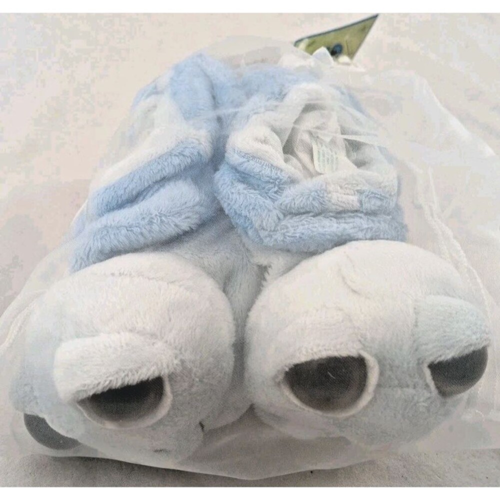Russ Berrie Peepers Plush Blue Turtle Newborn-10 Month Baby Booties-NEW w/Tags!